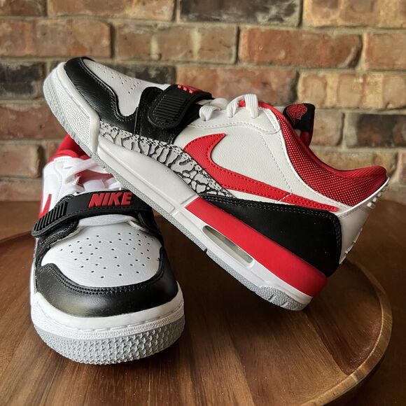 Nike Air Jordan Legacy 312 Low Fire Red Wolf Grey Sneakers Youth 6 Women's 7.5 - Picture 2 of 16